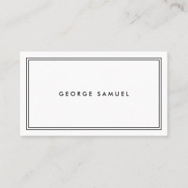 Elegant Minimal Business Branding Visitkort