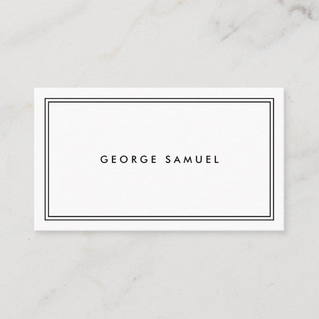 Elegant Minimal Business Branding Visitkort (Framsida)