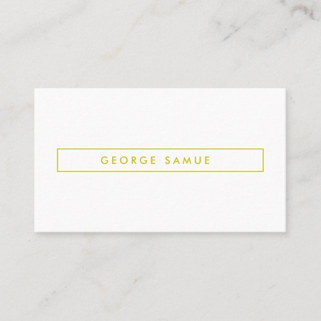 Elegant Minimal Business Branding Visitkort (Framsida)