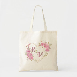 Elegant minimal Chic Initial brev monogram namn Tygkasse