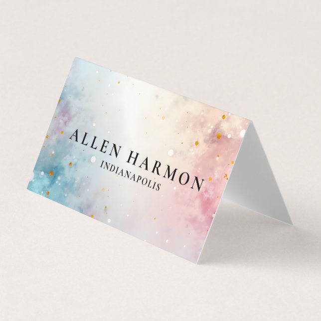 Elegant Minimal Custom Family Name | 5-Minute Edit Visitkort (Framsida)