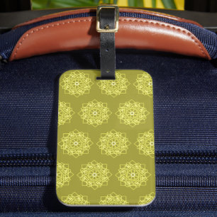 Elegant Minimal enkel geometrisk övertoning Guld Bagagebricka