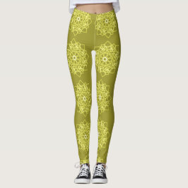 Elegant Minimal enkel geometrisk övertoning Guld Leggings