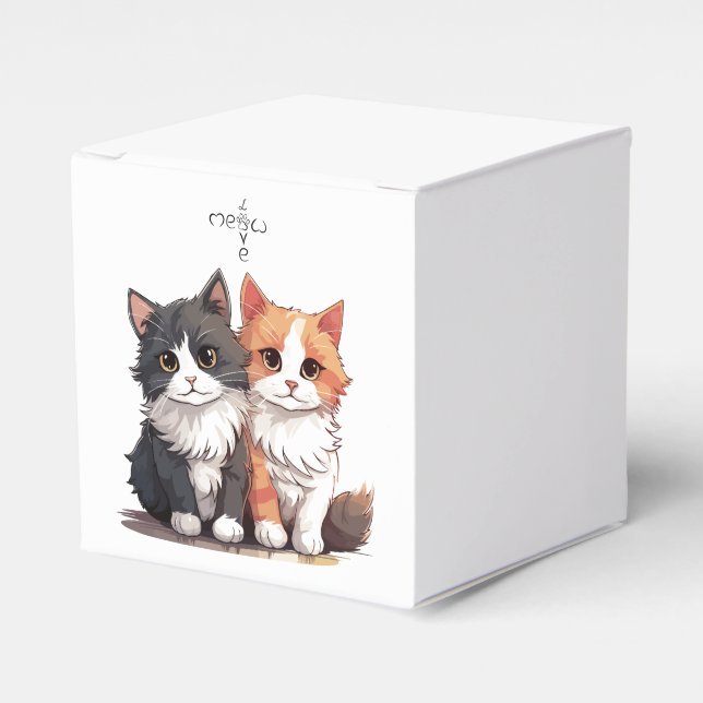 Elegant Minimal Favor Box Presentaskar (Framsidan Sidan)