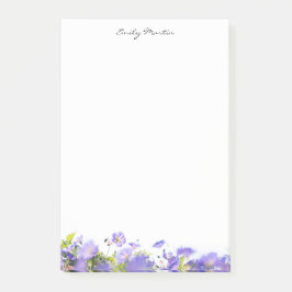 Elegant, minimal floral Personlig Post-it Block