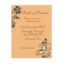 Elegant Minimal Guld Blommigt