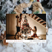 Elegant Minimal jul | Den moderna familjen Porträt