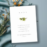 Elegant: Minimal julhopp för Gräs Gren Julkort<br><div class="desc">Om du vill ha fler anpassningar eller andra matchande artiklar kan du kontakta mig på yellowfebstudio@gmail.com</div>