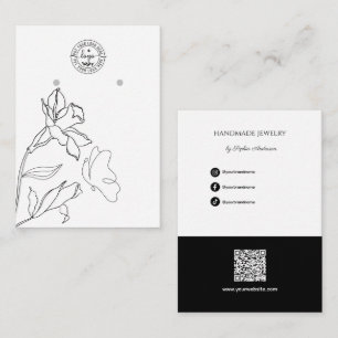 Elegant Minimal Juveler Hängepresentkort Visitkort