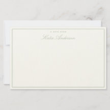 Elegant Minimal Klassisk Skript Salvia Grön