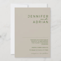 Elegant Minimal Ljus Silver Modern Enkel Bröllop