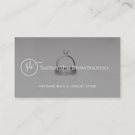 Elegant Minimal Logotyp Smyckesbutik Foto Promo Visitkort