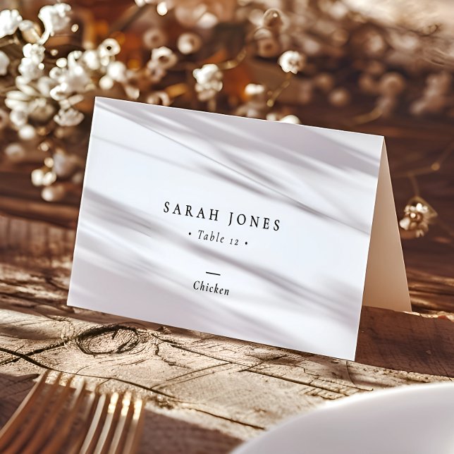 Elegant Minimal Modern Calligraphy-skript Bröllop Placeringskort (Skapare uppladdad)