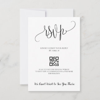 elegant minimal modern RSVP-kort OSA Kort