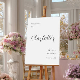 Elegant - minimal Möhippa välkomnas Poster