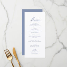 Elegant Minimal Monogram Blå Bröllop