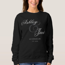 Elegant Minimal Mr. och Mrs. Bröllop T Shirt