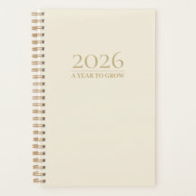 Elegant Minimal Planerare 2025 | Ett år att växa