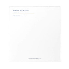 Elegant minimal professional lawyer legal office anteckningsblock