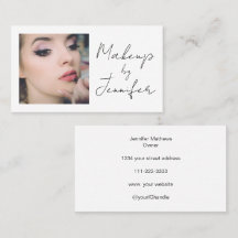 Elegant Minimal, svart skriptfoto Makeup