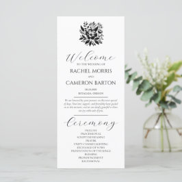 Elegant Minimal svartvitt med blommor