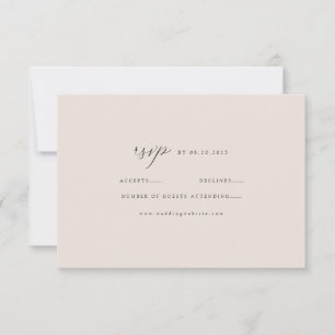 Elegant Minimal Taupe Modern OSA Kort