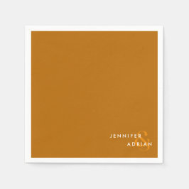 Elegant Minimal tigerkolonnen Öga Modern Bröllop Pappersservett