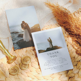 Elegant minimal typografi Bröllop Photo Tack