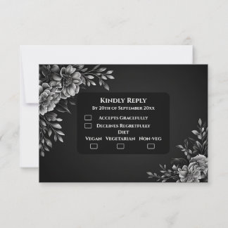 Elegant Minimal Typografi Svart Vitt Monokrom OSA Kort