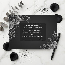 Elegant Minimal Typografi Svart Vitt Monokrom OSA Kort