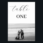 Elegant Minimalism Foto Bordskort<br><div class="desc">Elegant Minimalistisk Foto Bordskort</div>