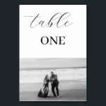 Elegant Minimalism Foto Bordskort<br><div class="desc">Elegant Minimalistisk Foto Bordskort</div>