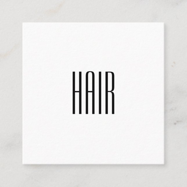 Elegant minimalism fyrkantigt visitkort (Framsida)