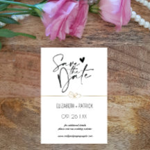 Elegant minimalism, ugglor i kärlek spara datum