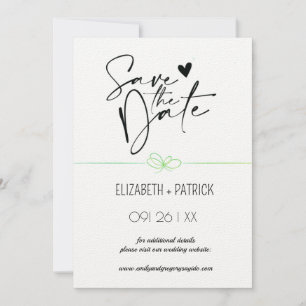 Elegant minimalism, ugglor i kärlek spara datum inbjudningar
