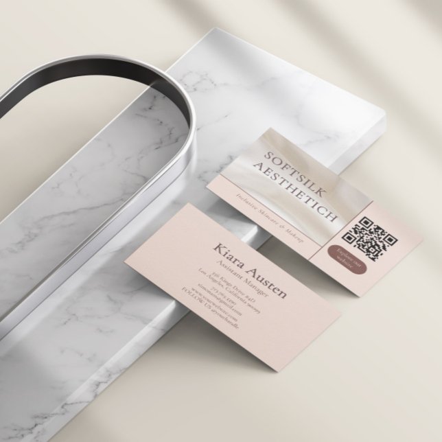 Elegant Minimalist Beauty Visitkort (Skapare uppladdad)