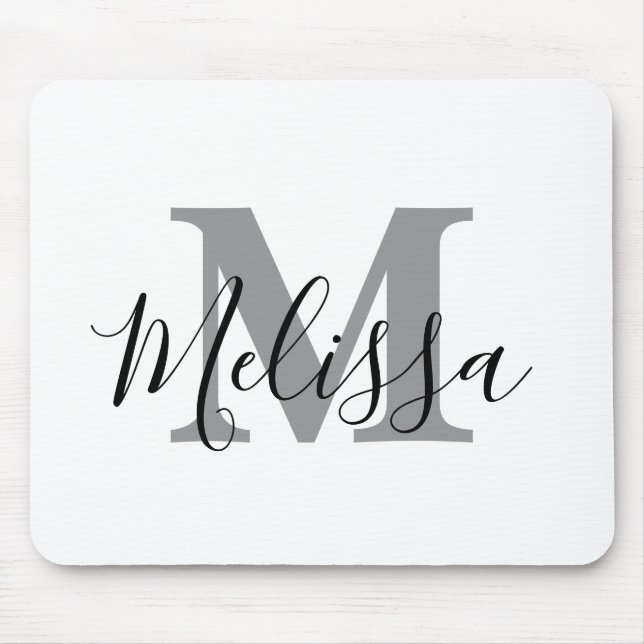 Elegant Minimalist Black and White Chic Custom Musmatta (Framsidan)