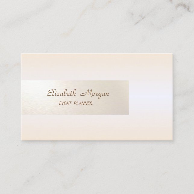 Elegant Minimalist, Blank, Enkel Visitkort (Framsida)
