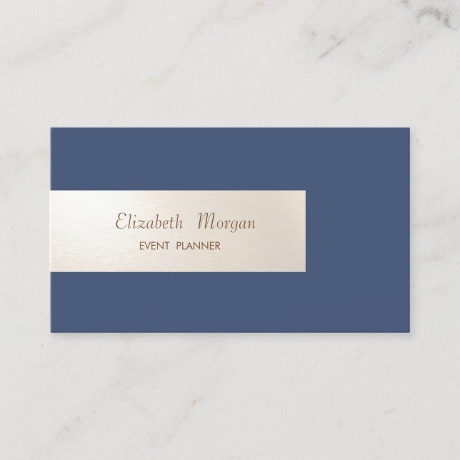 Elegant Minimalist, Blank, Enkel Visitkort (Framsida)