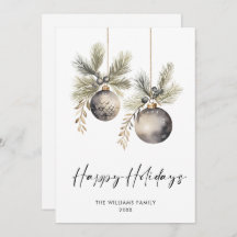 Elegant Minimalist Boho God jul Hälsning