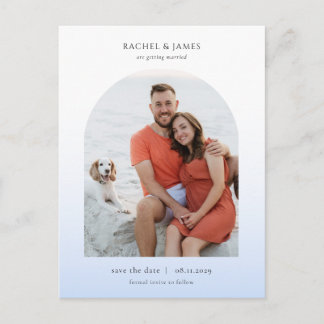 Elegant minimalist bröllopskort för Save the Date Meddelande Vykort