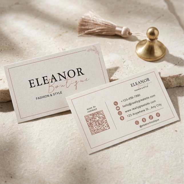 Elegant minimalist butik kort (Skapare uppladdad)