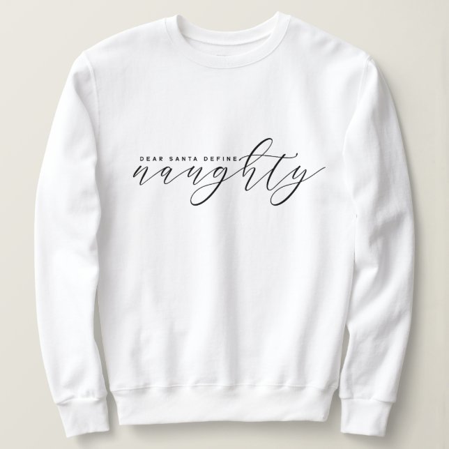 Elegant Minimalist Christmas Sweatshirt T Shirt (Design framsida)