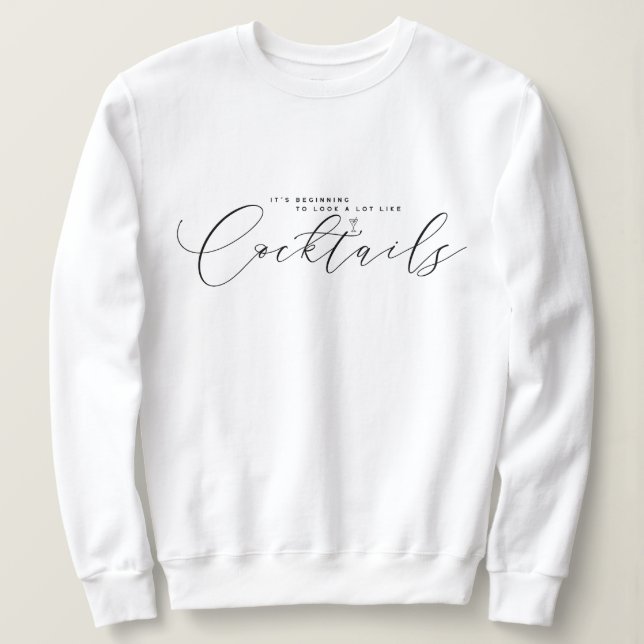 Elegant Minimalist Christmas Sweatshirt T Shirt (Design framsida)