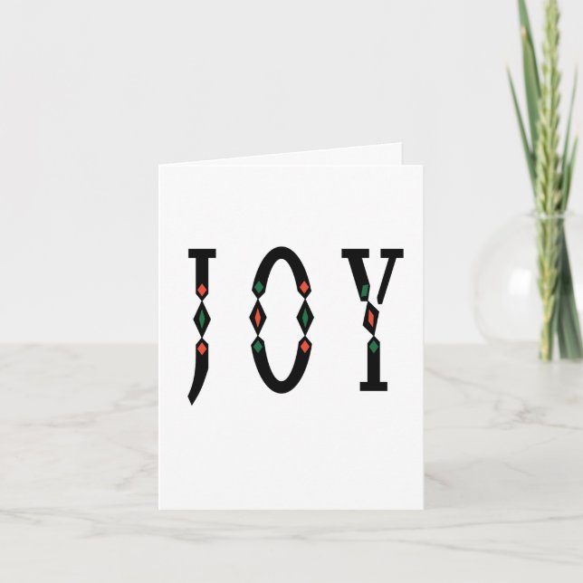 Elegant minimalist designer font typography Joy  Helgkort (Framsida)