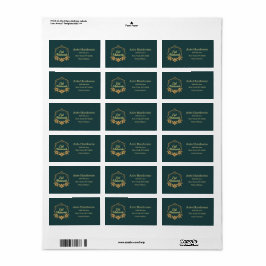 Elegant Minimalist Eid Mubarak Gift Adressetikett