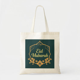 Elegant Minimalist Eid Mubarak Tote  Tygkasse