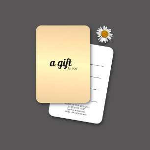 Elegant Minimalist Faux Guld Black White