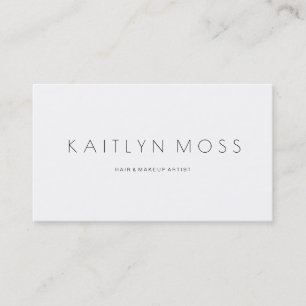 Elegant Minimalist flott chic salongvisitkort Visitkort