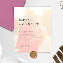 Elegant minimalist fotobryllopsinbjudan